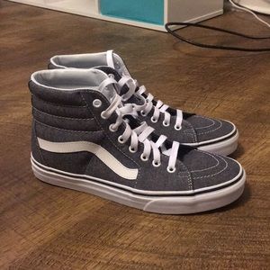 Dark grey hightop vans